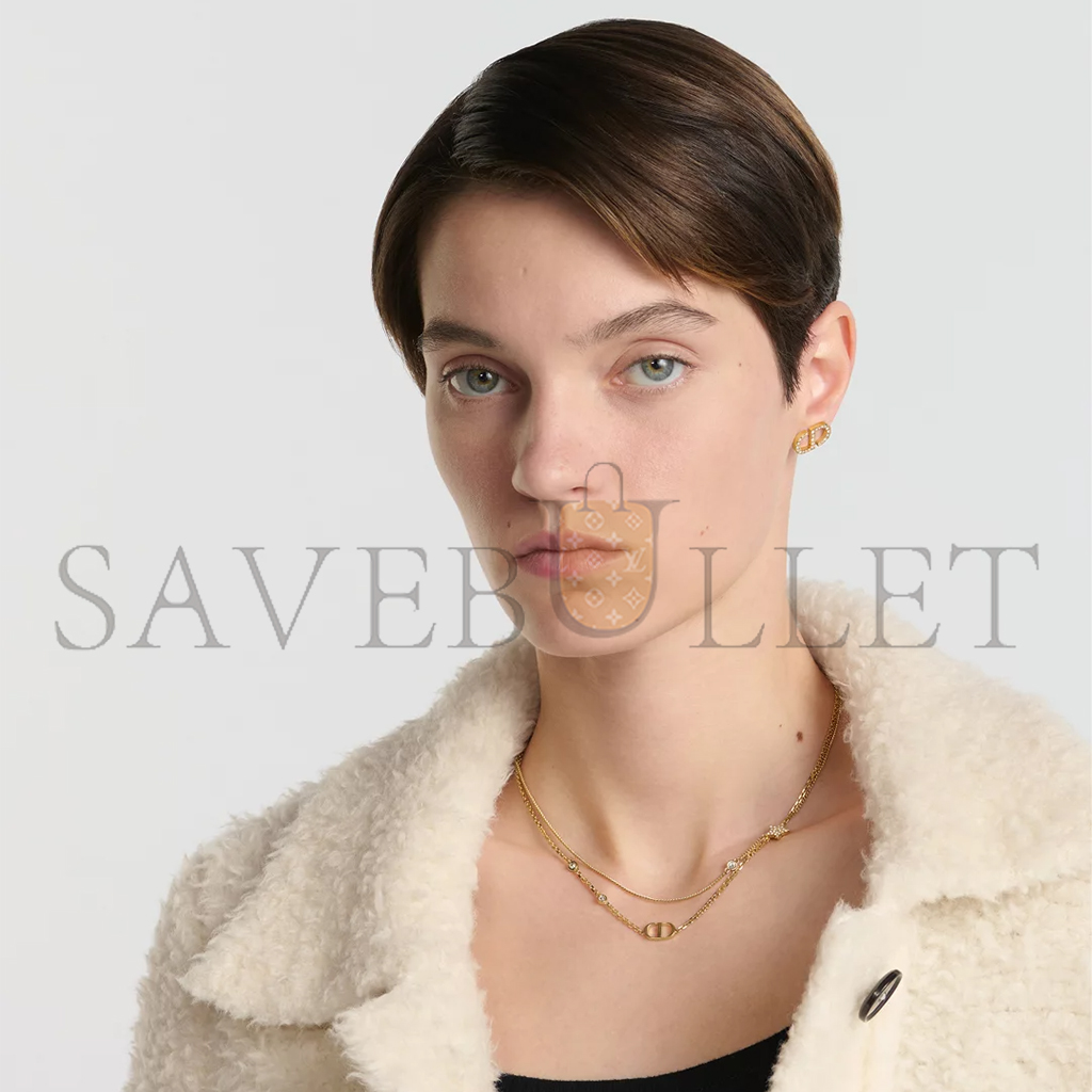 D*or petit cd double chain necklace n1155pmtcy_d301